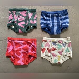 Hanna Andersson Organic Cotton Training Underwear 4 Pack. Size XS. So Cute/Soft.